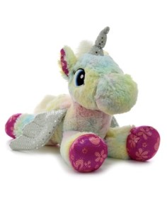 Unicornio 37cm 13 Pulg Acostado C/alas Pastel 82207 Wt206o Wd02