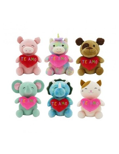 Animales 25cm C/corazon Te Amo 62885 Wd02 (e)