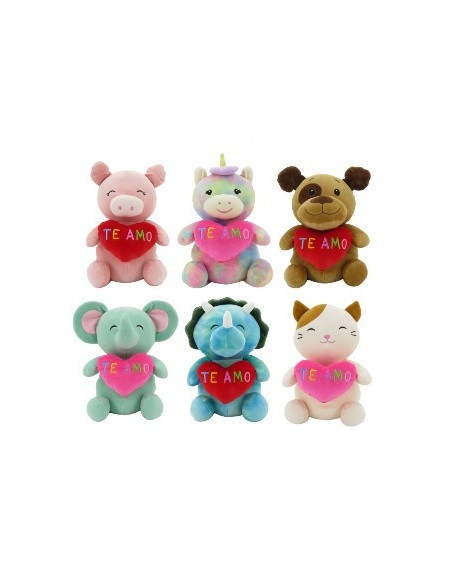 Animales 25cm C/corazon Te Amo 62885 Wd02 (e)