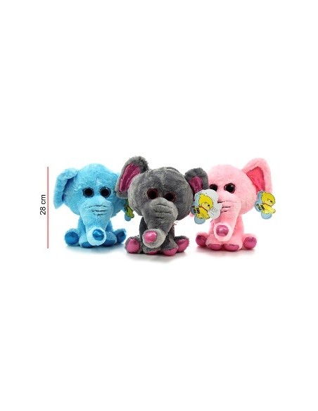 Peluche 28 Cm. Elefante Colores C7801 Win03