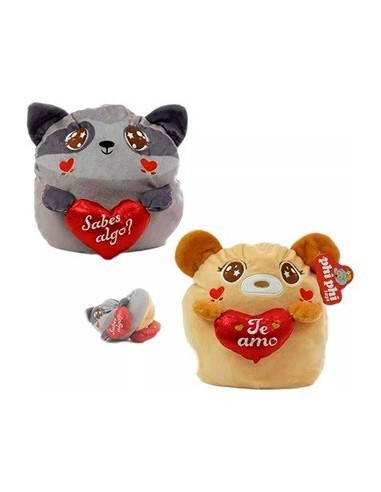 Animales 23cm Reversible C/corazon Te Amo 2725 Phi Phi (e)
