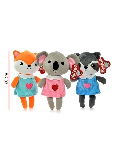 Animales 26cm C/vestido 1701 Phi Phi