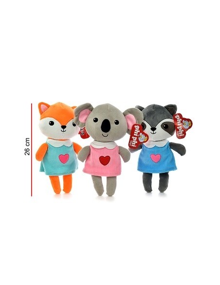 Animales 26cm C/vestido 1701 Phi Phi