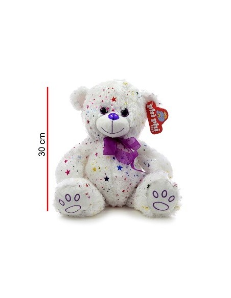 Oso 30cm Blanco C/estrellitas 4154 Phi Phi