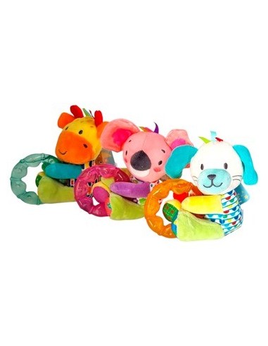 Sonajero 15cm Animales C/mordillo 509610 Wt3052 Wd02