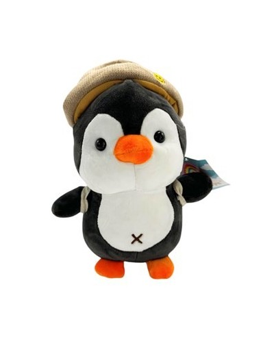 Pinguino 20cm Parado C/gorro Y Mochila 613733 Wd02