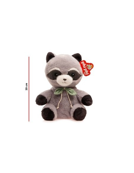 Animales 30cm Mapache Zorro Vaca C/mono 8235 8234 8230 8231 8232 Phi Phi