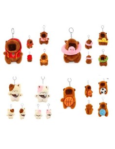 Llavero Peluche Capybara/gato 30480-30484-30489-30491 Tar02