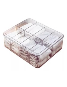 Organizador Rect. Acrilico C/tapa  8 Divisiones 300873 Pcu01