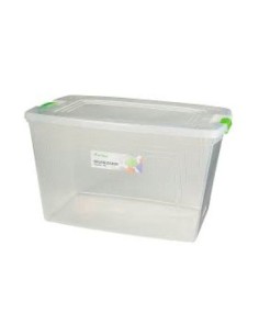 Caja Organizadora Alta 30l Transparente C/ Traba Or22-01/or21-01 Sao01