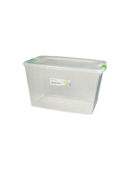 Caja Organizadora Alta 30l Transparente C/ Traba Or22-01/or21-01 Sao01