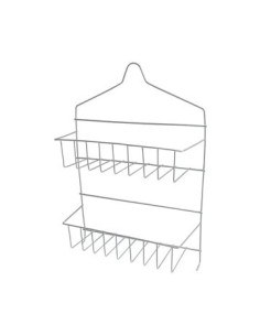 Organizador De Ducha Doble Cromado 7011 Luv01