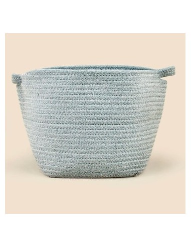 Cesto Algodon Oval 13x13x18cm Ee50770 Sf01