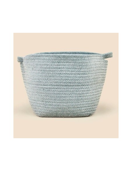 Cesto Algodon Oval 13x13x18cm Ee50770 Sf01