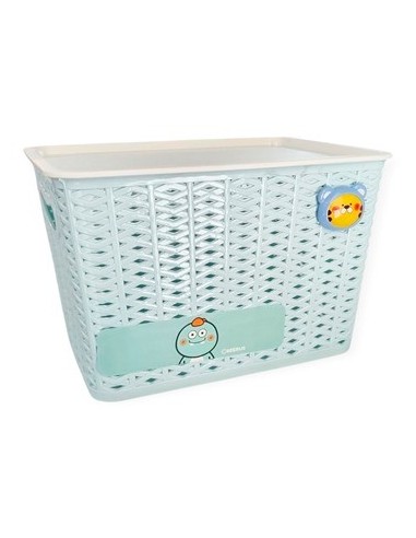 Canasto Plast. 30x25cm Trenzado Infantil Ns371452 Pk01