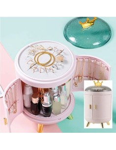 Organizador Bijou Giratorio Corona Rosa Co36rs Cal01