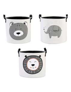 Cesto Kids Tela 35x35cm Eva100 Eva101 Eva103 Woo01