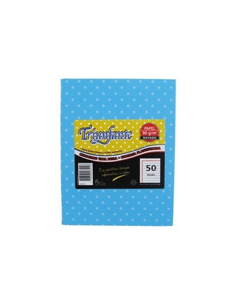 Cuaderno  50hj T/d Ray Lunares Celeste 435126 Triunfante Tec02 (b5)