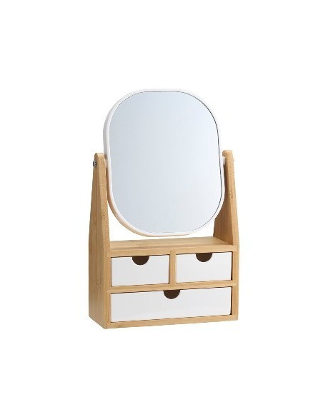Organizador Bamboo C/ Espejo 3 Cajones 3070 Alf01