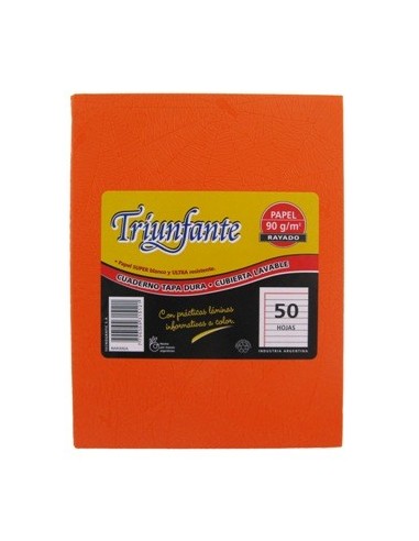 Cuaderno  50hj T/d Ray Arana Naranja 315121 Triunfante Tec02 (b5)