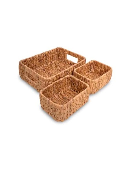 Canasto 36x28x15cm Rect. C/asa Jacinto 302625 B4880 Dec01 Pcu01