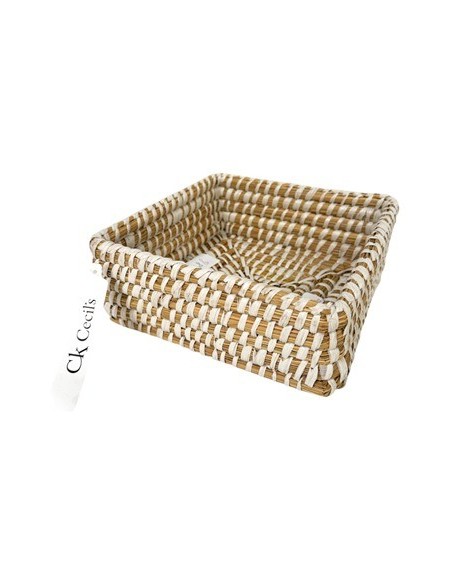 Canasto 22x8cm Cuad Seagrass Ce62283 Cec03