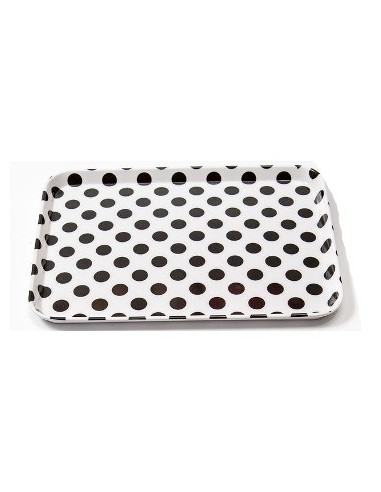 Bandeja Melamina 28x21cm Lunares C3387n Dec01 (b96)