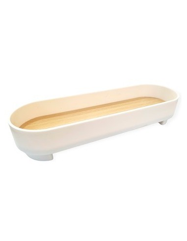 Bandeja 28x9 Melanima C/base Bambu 301485 Pcu01
