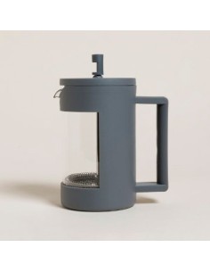 Cafetera 800ml Vidrio Malla Plast. C/embolo En Caja 0410016 Mish02