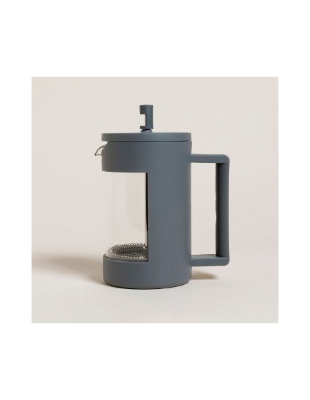 Cafetera 800ml Vidrio Malla Plast. C/embolo En Caja 0410016 Mish02