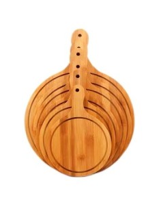 Tabla Pizzera 18x26cm Madera C/mango C6039 Dec01