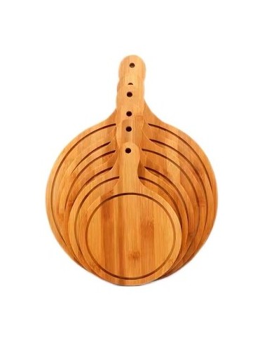 Tabla Pizzera 18x26cm Madera C/mango C6039 Dec01