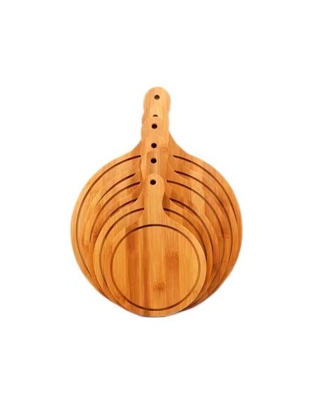 Tabla Pizzera 18x26cm Madera C/mango C6039 Dec01