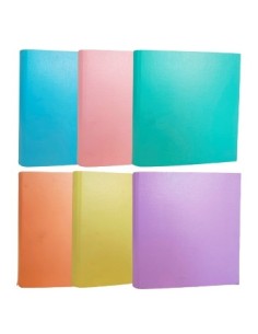 Carpeta 3x40 Pvc Cartone Pastel Zd3x40p4 20105  1204778 M.e Rexon Lama