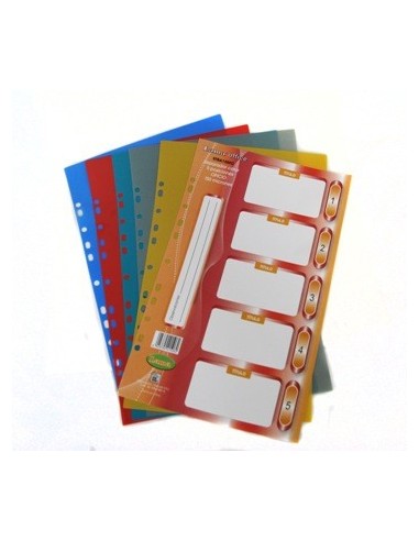 Separador Pvc 150 Micr. 5 Pos. Oficio  Lama 5tba150fc (b:12-1)