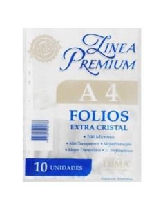 Folio A4 X10 Unid Premium 100 Micrones 31-50 Luma (b160)