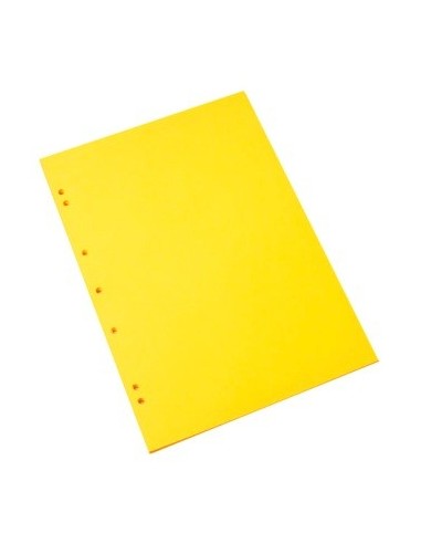 Separador Materia A4 X25 Hj Amarillo 2700 Mil28 (b10)