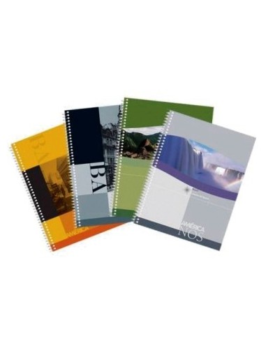 Cuaderno  Univ 80hj T/f Cuad America 153-42 / Mis Apuntes 153-07/653745/653103 Ae01