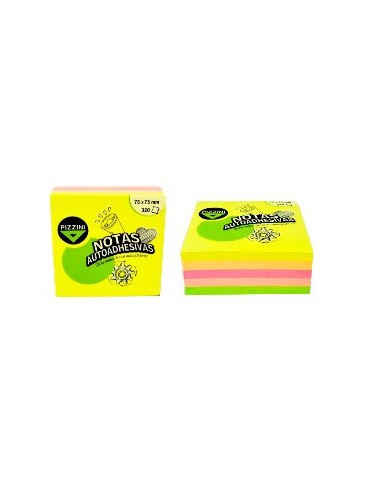 Notas Autoadhesivas 75x75 X320 Fluo Pizzini Na7575320f Pz01