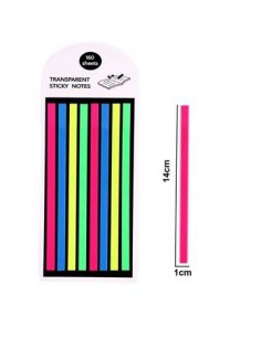 Notas Autoadhesivas Tira Removibles Transp. Pastel/fluo 515078 515079  065016 Yw-5318 Ori02 Ibi01 Pen01