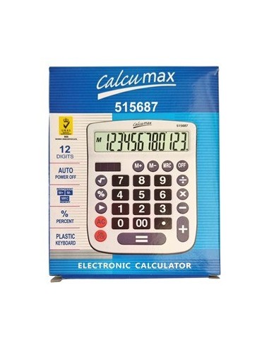 Calculadora 12 Dig. 14x11cm Calcumax 515687 Pen01