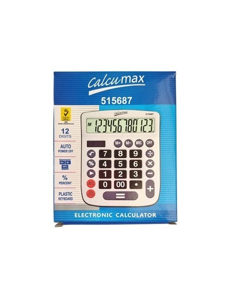 Calculadora 12 Dig. 14x11cm Calcumax 515687 Pen01