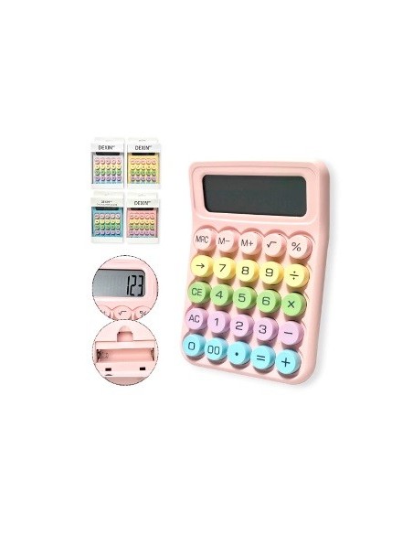 Calculadora 12 Dig. Gde 12x15 Pastel Ds-2809c Jm2537 Ep10048 Jm2533 Mta01 Ps01