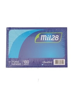 Ficha N.2 X100 Unid 12 5x20cm 6515 Mil28  (b80)