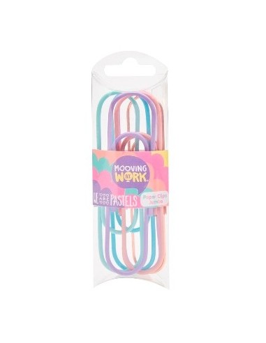 Clips Jumbo Color Plastel X6 Unid.2102010405 Moo01