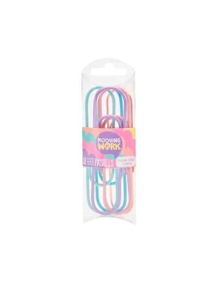 Clips Jumbo Color Plastel X6 Unid.2102010405 Moo01