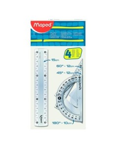 Set 4 Pzas 15cm Geometria Eco Maped 242815  Map01 (b100)