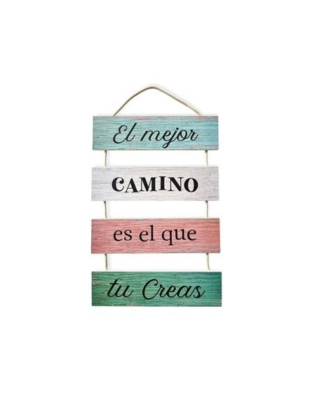 Colgante Madera X4 Frases 2660 Decozu (m)