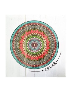 Cuadro 25x25 Wall Art Color/nat/mandala 1590/p30/290/300/450/1620 Decozu