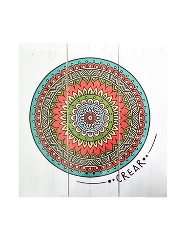 Cuadro 25x25 Wall Art Color/nat/mandala 1590/p30/290/300/450/1620 Decozu